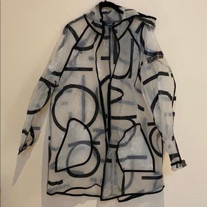Calvin Klein transparent rain jacket